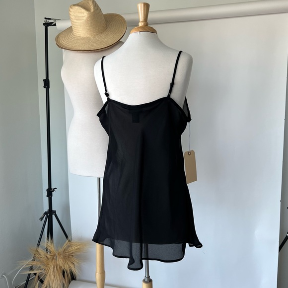 SOLD ❌ VINTAGE SHEER BLACK SLIP DRESS - Picture 5 of 5